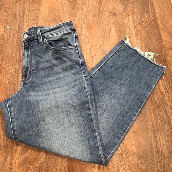 Old Navy Denim Jeans High Rise Loose Size 6 - Picture 3 of 9